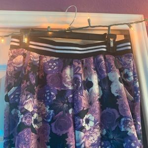 Purple Floral Joggers